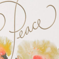 Peace and Comfort to Heal Your Heart Sympathy Card