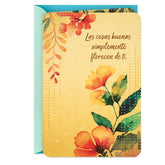Nice Things Bloom From You Spanish-Language Thank You Card