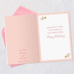 Simple Joys and Bright Blessings Religious Birthday Card