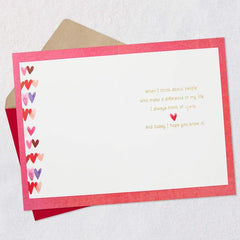 You've Made Such a Difference in My Life Sweetest Day Card