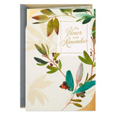 To Honor and Remember Sympathy Card