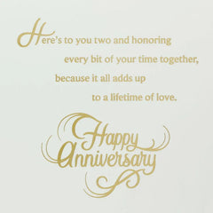 Here's to You Two and a Lifetime of Love 25th Anniversary Card