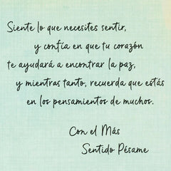 Be Gentle With Yourself Spanish-Language Sympathy Card