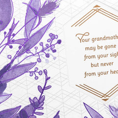 Wishing You Peace Sympathy Card for Loss of Grandmother