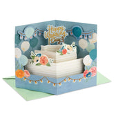Wishing You a Sweet and Happy Life 3D Pop-Up Wedding Card