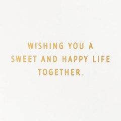 Wishing You a Sweet and Happy Life 3D Pop-Up Wedding Card