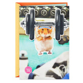 Pump Up the Fun Funny Musical Birthday Card With Motion