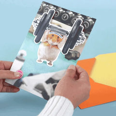 Pump Up the Fun Funny Musical Birthday Card With Motion