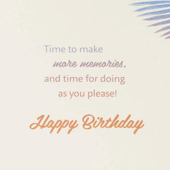 Welcome to 65 Tropical Sunset 65th Birthday Card