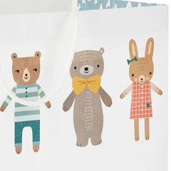 15.5" Dapper Bears and Bunnies Extra-Large Gift Bag