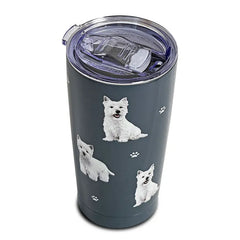 E&S Pets West Highland White Terrier Stainless Steel Tumbler, 20 oz.