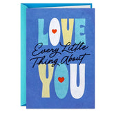 So Many Things To Love About You Romantic Birthday Card