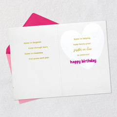 Kindness, Heart and Spirit Birthday Card for Sister-in-Law