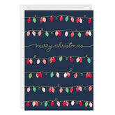 Whimsical String Lights Custom Christmas Card
