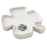 Clover-Shaped Trinket Dish With Token