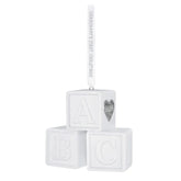 Grandbaby's First Christmas Blocks 2026 Porcelain Ornament
