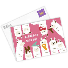 Alpaca-ed With Fun Funny Custom Birthday Card