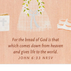 God Bless You on This Special Day First Communion Card for Niece