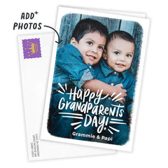 White Frame Custom Grandparents Day Card