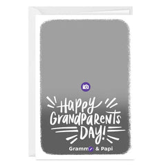 White Frame Custom Grandparents Day Card