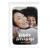 White Frame Custom Holiday Card