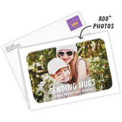 White Frame Horizontal Custom Thinking of You Card