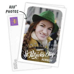 White Frame Vertical Custom St. Patrick's Day Card