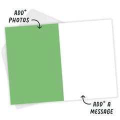White Frame Vertical Custom St. Patrick's Day Card