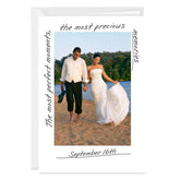 Moments and Memories Vertical White Frame Blank Custom Card