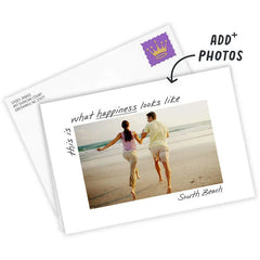 Moments and Memories Horizontal White Frame Blank Custom Card
