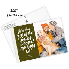 Welcome Joy Flat Christmas Photo Card