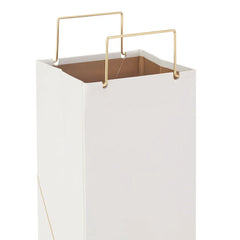 13" Gold Lines on Black Wine Gift Bag