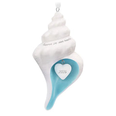 Forever in Our Hearts Shell 2026 Porcelain Ornament
