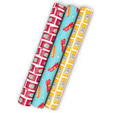 Oscar Mayerâ„¢ and Heinz Condiments 3-Pack Wrapping Paper Mini Roll Bundle, 45 sq. ft. total