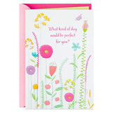 Colorful Wildflowers Perfect Day Birthday Card