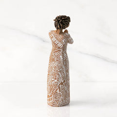 Willow Tree Music Speaks Woman Figurine, Darker Skin