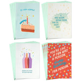 Cake-Worthy Celebrations Assorted Funny Blank Birthday Cards, Pack of 16