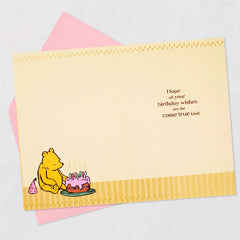 Disney Winnie the Pooh Hope Your Wishes Come True Birthday Card