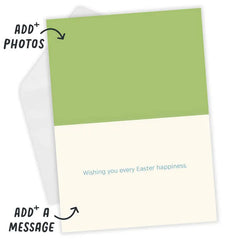 Wishing You Happiness Custom Easter Card