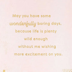 Wishing You Time for You Today Birthday Card