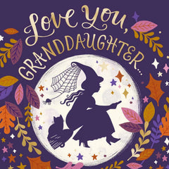 Love You to the Moon and Back Halloween Card for Granddaughter