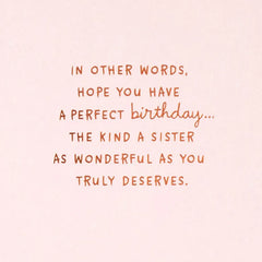 Wishing You the Happiest of Days Birthday Card for Sister