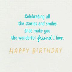 You're the Wonderful Friend I Love Birthday Card for Friend