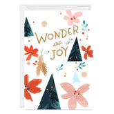 Wonder and Joy Custom Christmas Card