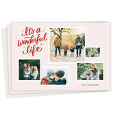 It's a Wonderful Life Photo Collage Flat Holiday Photo Card