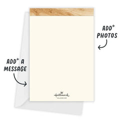 Rustic Frame Photo Collage Flat New Year Photo Card