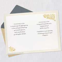 A Time to Remember Anniversary Card with Photo Frame Magnet
