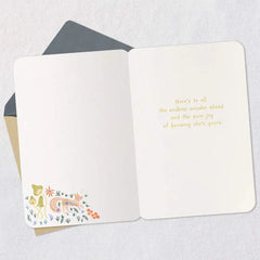 Endless Wonder and Pure Joy New Baby Girl Card