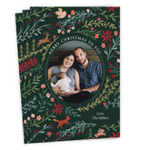 Woodland Tapestry Flat Christmas Photo Card