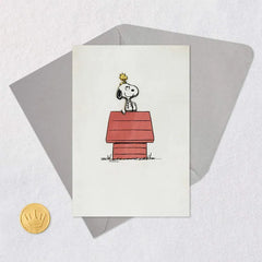 Peanuts® Snoopy and Woodstock Blank Card
